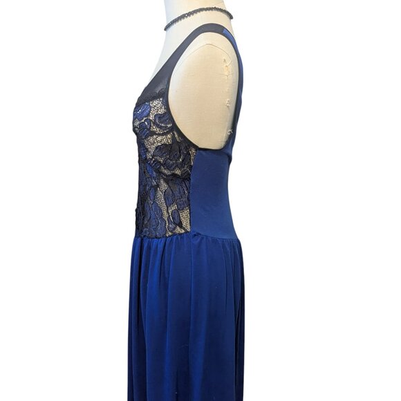 Vintage Dress Lace Mesh Whimsigoth Dark Romance Coquette Glam Lingerie Nightgown - Picture 3 of 7